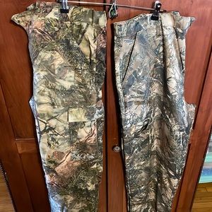 2 pairs camo cargo pants.  Size Large.